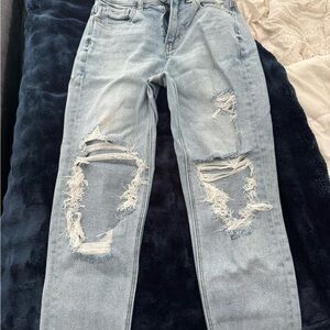 American Eagle Outfitters Light Blue Straight Leg Jeans